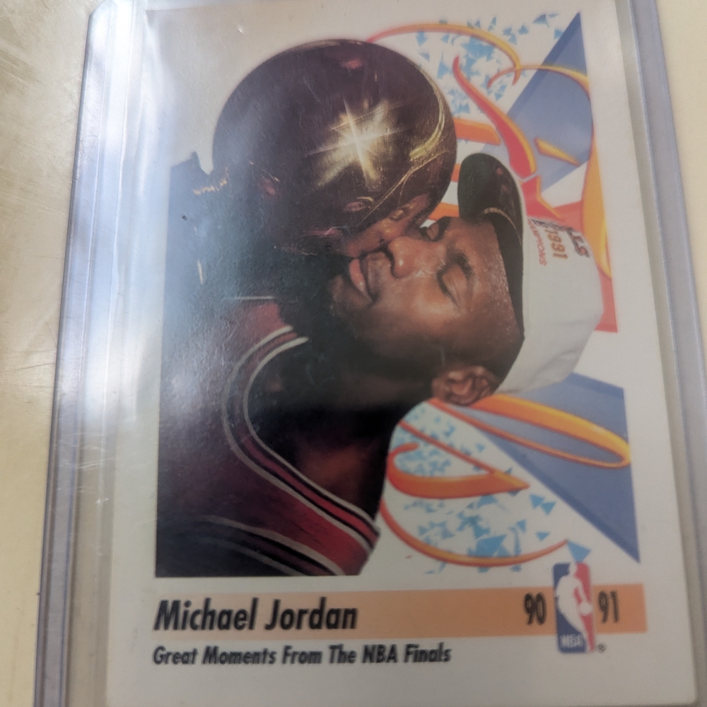 NBA Finals Collector's Card with Michael Jordan